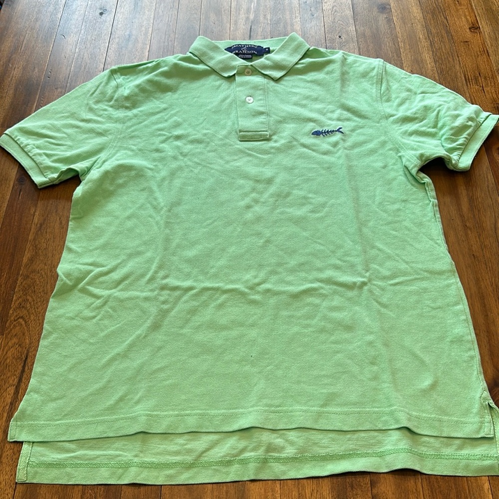 Mine’s Smathers and Branson polo, size S, summery green
